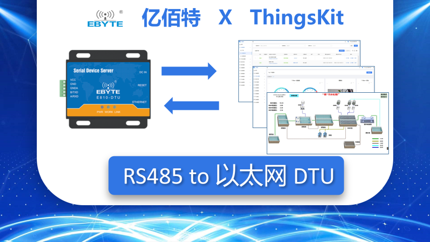 ThingsKit设备接入案例-亿佰特E810-DTU-UDP接入